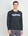 U.S. Polo Assn. Denim Co. Crew Neck Long Sleeve Brand Print T-Shirt
