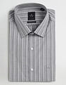 Arrow Manhattan Slim Vertical Striped Cotton Shirt